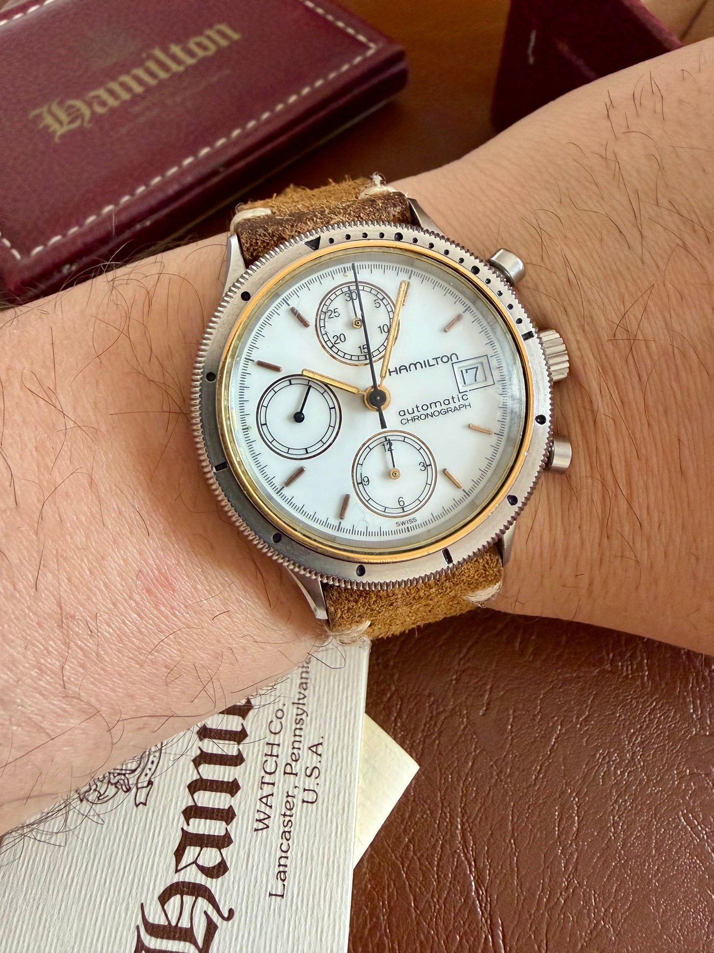 HAMILTON LANCASTER PA. CHRONOGRAPH AUTOMATIC REF. 9304 full set