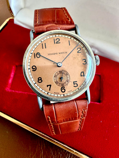 JOSEPH WATCH 40s vintage&nbsp; Salmon dial&nbsp;