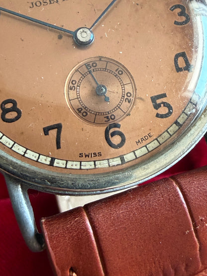 JOSEPH WATCH 40s vintage&nbsp; Salmon dial&nbsp;
