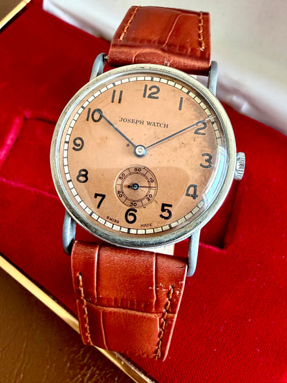 JOSEPH WATCH 40s vintage&nbsp; Salmon dial&nbsp;