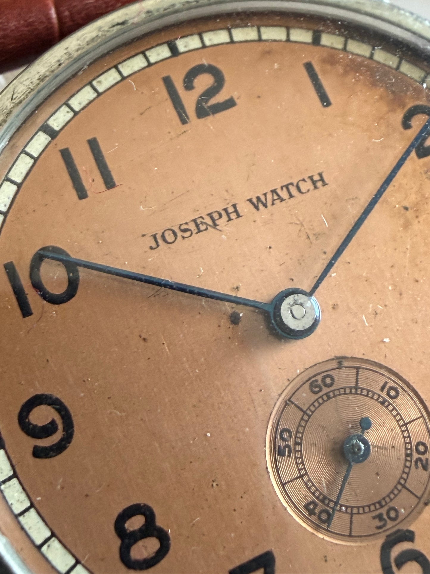 JOSEPH WATCH 40s vintage&nbsp; Salmon dial&nbsp;