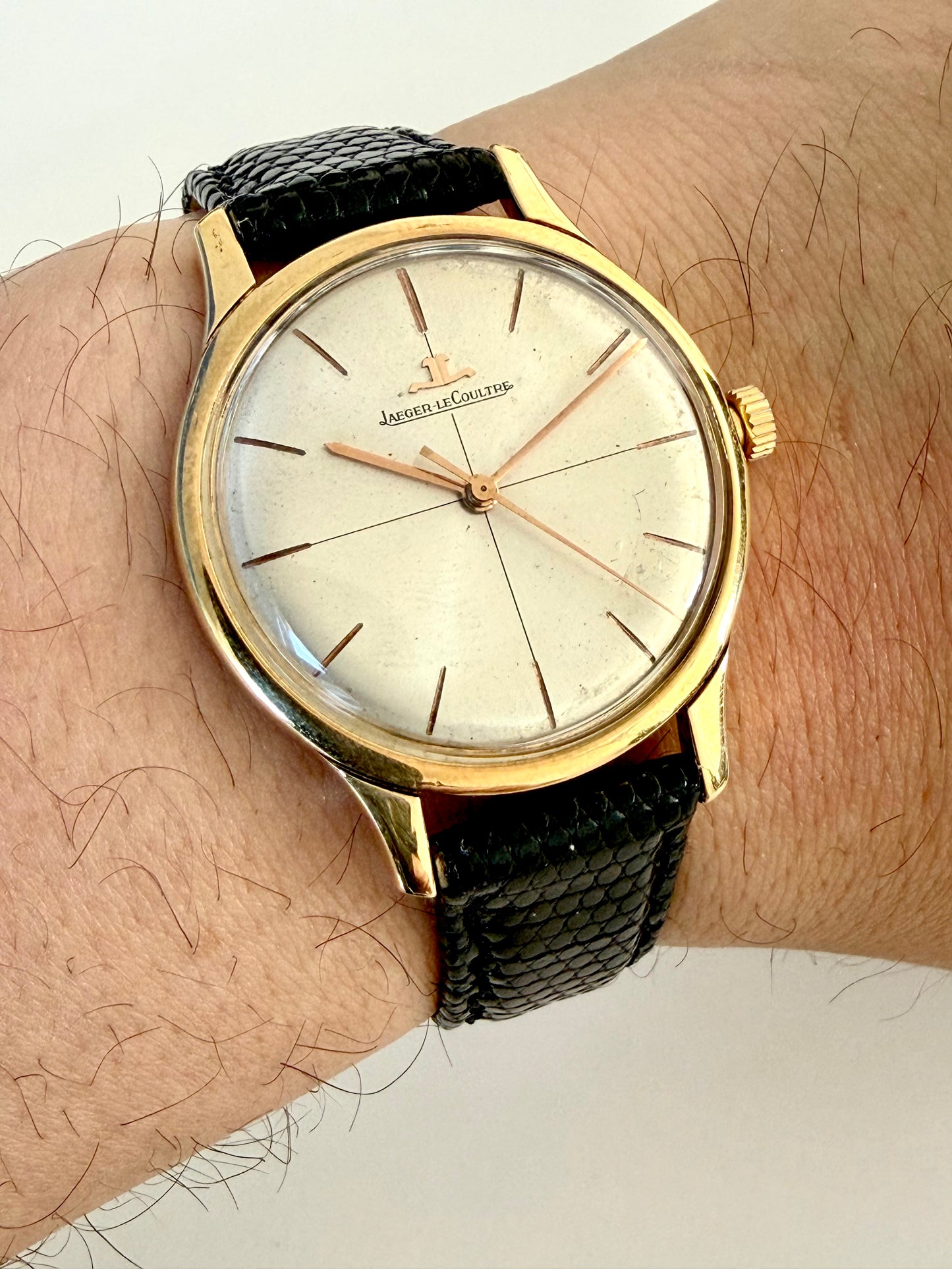 JAEGER- LECOULTRE 60s vintage Gold Plated C.m